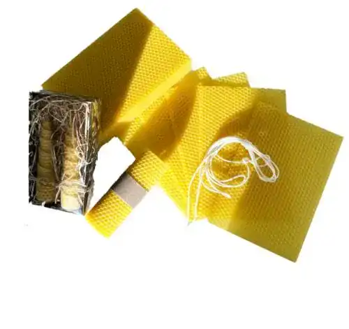 Bienenwachsplatten für Kerzen aus reinem Bienenwachs – DIY Set