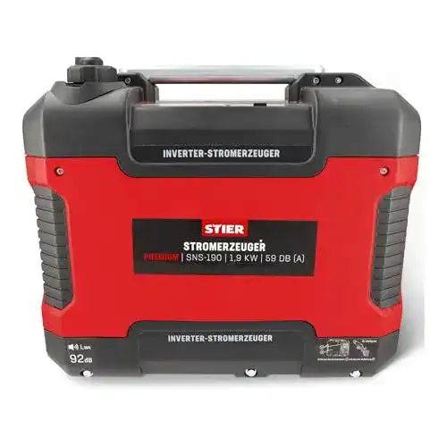 Inverter-Stromerzeuger STIER Premium SNS-190 mit 1900 W Leistung