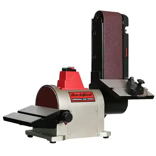 Tellerschleifer Bucktool 500W mit Zubehör für präzises Schleifen
