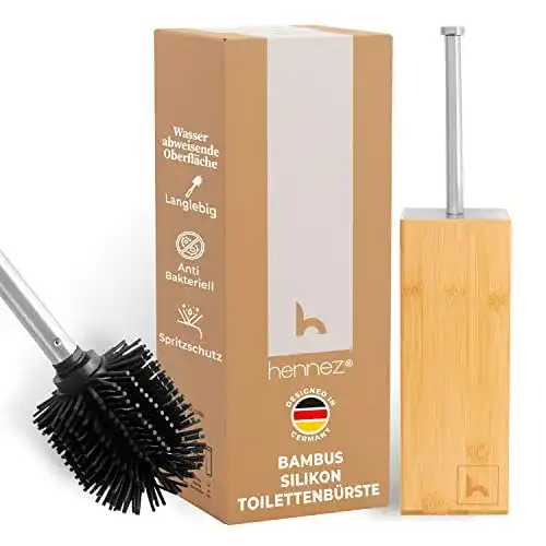 Klobürste mit Silikonkopf und Bambus Bürstenhalter im Vergleich