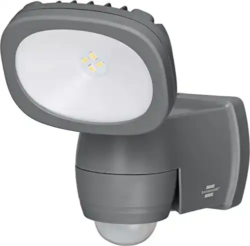 Bewegungsmelder mit Batterie und LED-Strahler für außen von Brennenstuhl
