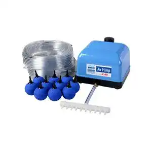 Teichbelüfter AquaForte Hi-Flow V-60 Luftpumpenset mit Luftverteilern und Schlauch