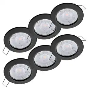 LED Einbaustrahler flach dimmbar Oktaplex 6er Set