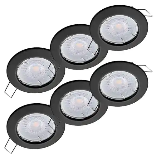 LED Einbaustrahler flach dimmbar Oktaplex 6er Set