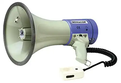 Megafon MONACOR TM-27 mit Lautstärkeregler für klare Durchsagen