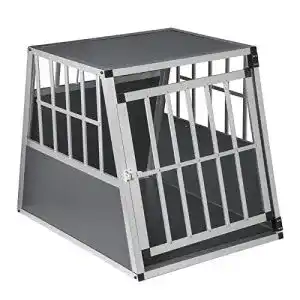 Hundetransportbox aus Aluminium von EUGAD für große Hunde