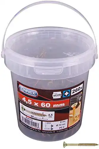 Justierschrauben Connex Universalschrauben 4,5 x 60 mm, 260 Stück