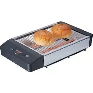 Flachtoaster Melissa 16140136 – Tischröster mit Timer und Edelstahl-Design