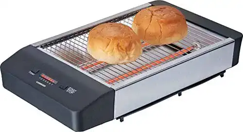 Flachtoaster Melissa 16140136 – Tischröster mit Timer und Edelstahl-Design