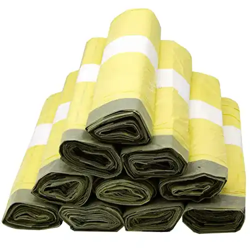 Variosan Gelber Sack 11480, 130 Stück, 10 Rollen, 90 Liter, 15 µ