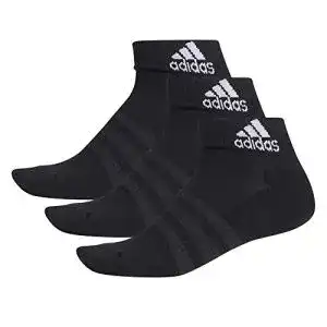 Adidas Unisex Cush Anker 3P Socken in Schwarz