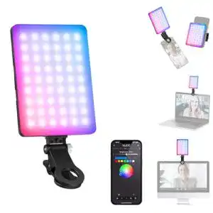 Videokonferenz Beleuchtung Neewer VL67C RGB Selfielampe für iPhone