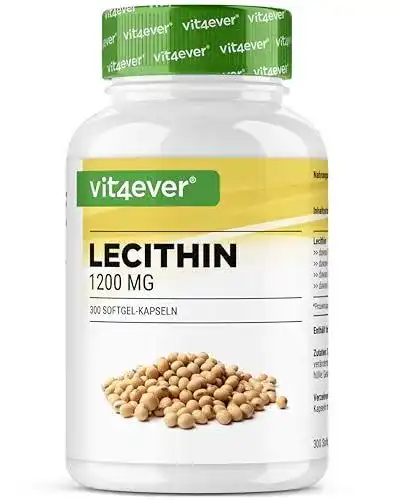 Lecithin Kapseln Vit4Ever 1200 mg mit 300 Softgels
