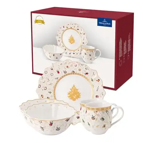 Weihnachtsgeschirr Villeroy & Boch Toy’s Delight Frühstücksset für 2 Personen
