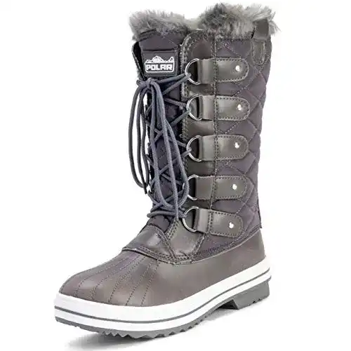 Winterstiefel Damen Polar Schneestiefel in Grau, Größe 39 EU