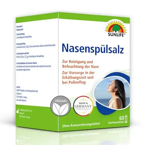 Nasenspülsalz Sunlife: Effektive Nasenspülung zur Reinigung der Nase