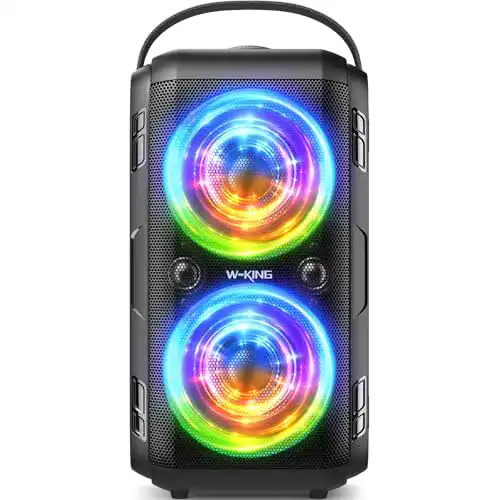 Tragbarer W-KING Bluetooth Lautsprecher 80W Leistung