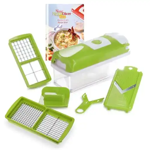 Gemüseschneider Genius Nicer Dicer Smart (6 tlg.) Grün