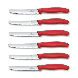 Victorinox Küchenmesser Tomaten- und Tafelmesser, rot