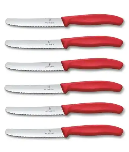 Victorinox Küchenmesser Tomaten- und Tafelmesser, rot