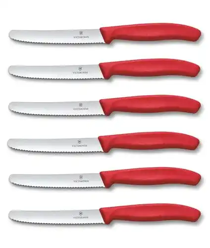 Victorinox Küchenmesser Tomaten- und Tafelmesser, rot