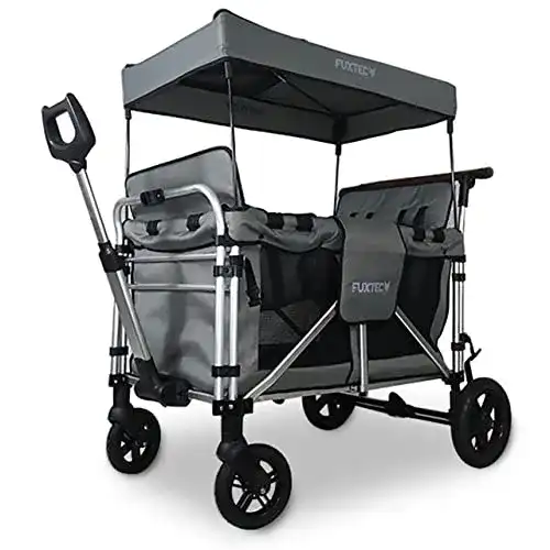 Bollerwagen mit Dach Fuxtec FX-CTXL900 grau faltbar und klappbar