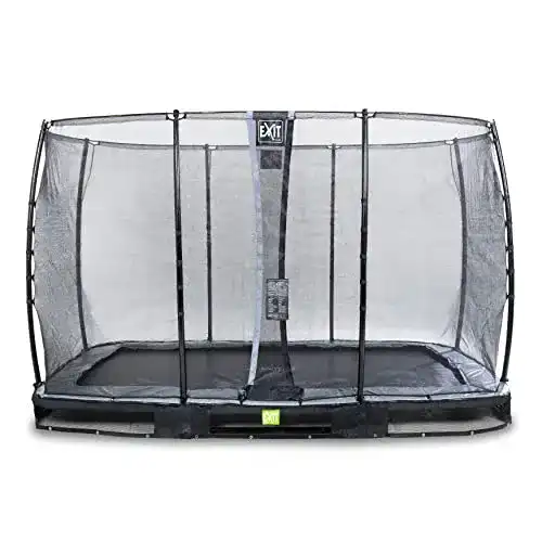 Bodentrampolin EXIT Toys Elegant rechteckig mit Sicherheitsnetz
