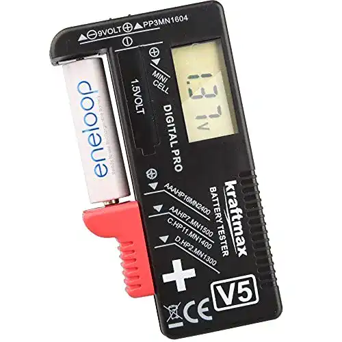 Batterietester Kraftmax V5 für Akkus und Batterien
