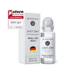 Deo-Roller Dr. Biechele Just Dry Antitranspirant für Damen und Herren