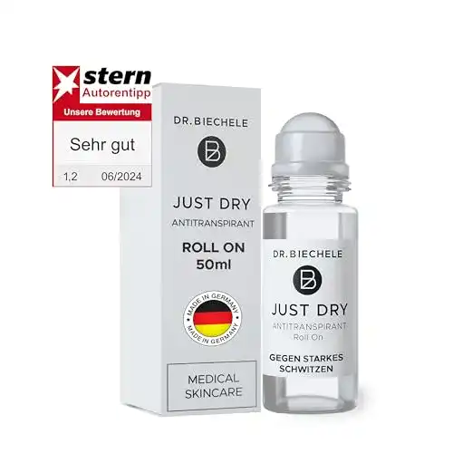 Deo-Roller Dr. Biechele Just Dry Antitranspirant für Damen und Herren