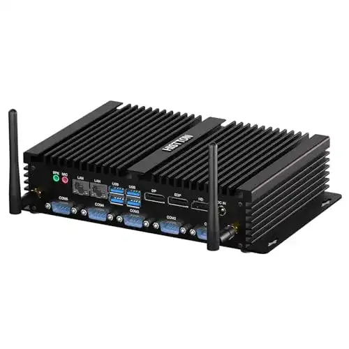 Lüfterloser Mini-PC HISTTON H4 mit Quad-Core i7, 16GB RAM, 512GB SSD