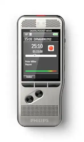 Philips PocketMemo DPM6000 Diktiergerät mit Diktiersoftware