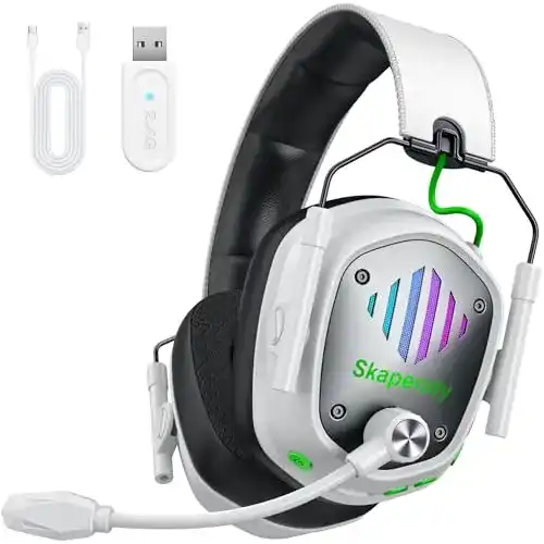 Skapendy Wireless Gaming Headset für PS4, PS5, PC und mehr