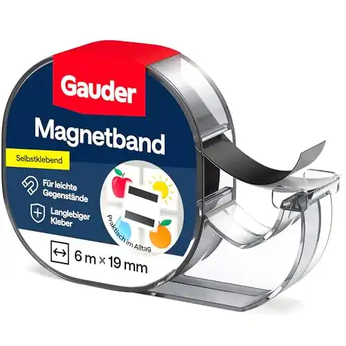 Magnetband Gauder selbstklebend im Spender für leichte Gegenstände