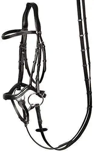 Trensenzaum Harry’s Horse Hoofdstel Anatomic schwarz, Größe cob