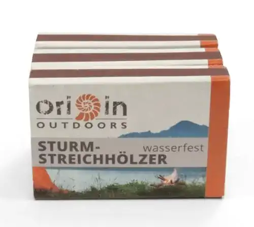 Wasserfeste Sturmstreichhölzer von BasicNature im Vergleich