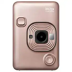 Sofortbildkamera Instax Blush Gold LiPlay mit Sofortbildfilm