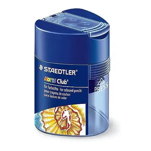 Anspitzer Staedtler Noris Club Doppelspitzdose mit zwei Spitzlöchern