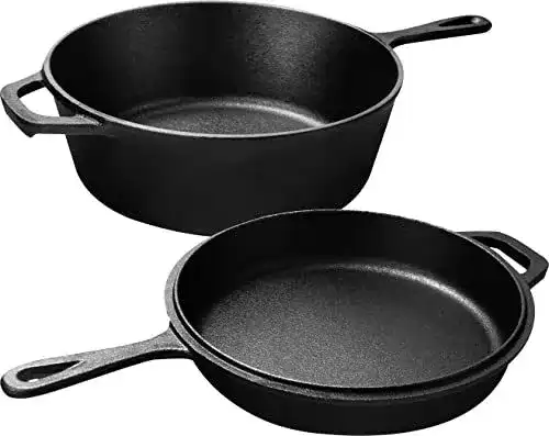 Gusseisen Pfanne Kichly Vorgewürzter Dutch Oven Feuertopf