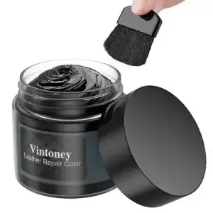 Leder Reparatur Set Vintoney 50ML Schwarz für Lederwaren