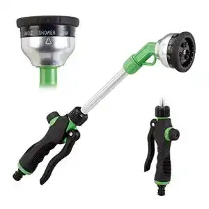 Gießstab Garten Handbrause von Relaxdays mit neun Sprühfunktionen