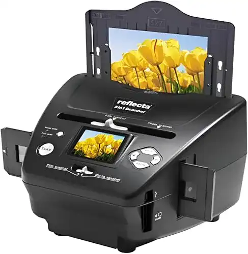 Fotoscanner Reflecta 64220 für Dias, Negative und Papierbilder