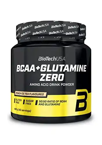 BiotechUSA BCAA + Glutamine Zero 40 Portionen, Zuckerfrei, Vegan