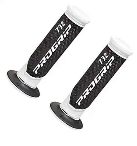 Motorradgriff Progrip Griffgummi 732 Schwarz/Weiß für Road und Scooter