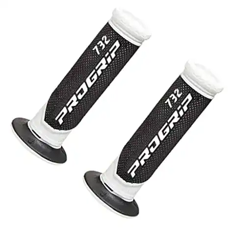 Motorradgriff Progrip Griffgummi 732 Schwarz/Weiß für Road und Scooter