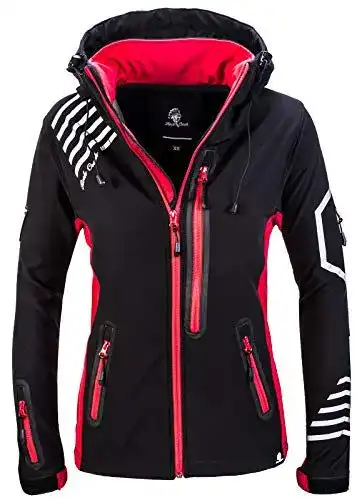 Langlaufjacke Damen Rock Creek Softshell Windbreaker für Outdoor-Aktivitäten
