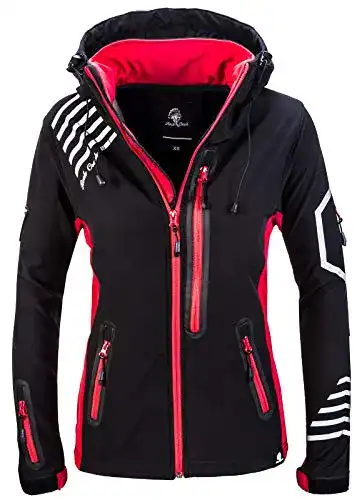 Langlaufjacke Damen Rock Creek Softshell Windbreaker für Outdoor-Aktivitäten