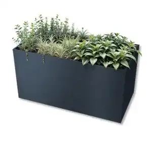 Hochbeet Metzler aus Stahl in Anthrazit für den Garten