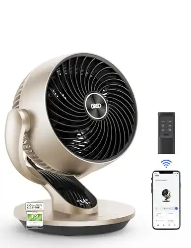 Tischventilator mit Fernbedienung Dreo 28dB leise und smart