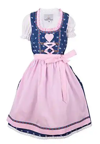 Dirndl für Kinder Ramona Lippert Julie in Dunkelblau, Größen 98-104